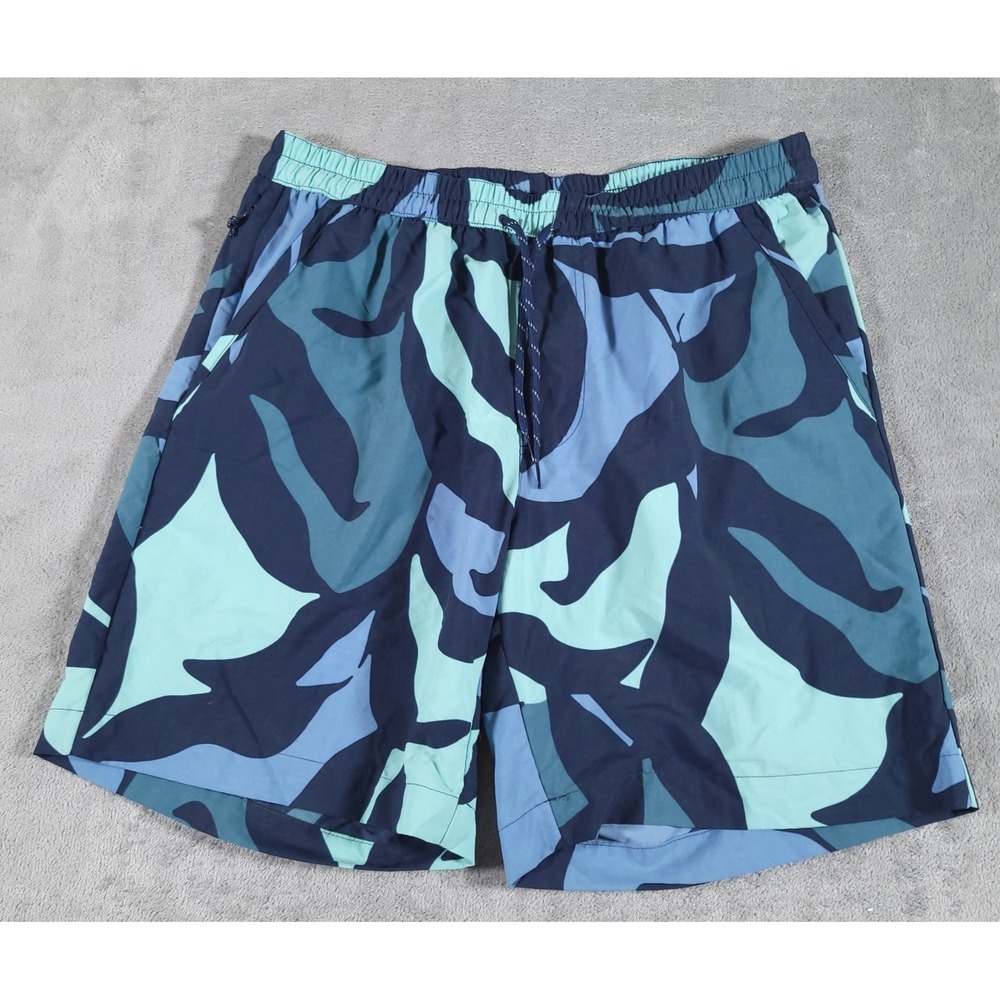 Columbia Summerdry Shorts Mens Medium Geometric Abstract Omni‎ Shade UPF 50 Swim